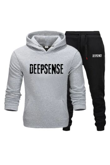 DEEPSENCE Men's Winter Set - Sweatshirt and Sweatpants, Casual Daily Cotton