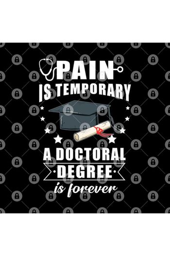 TatFast Phd Gift Tee Pain Is Temporary A Doctoral Degree Is Forever Kupa