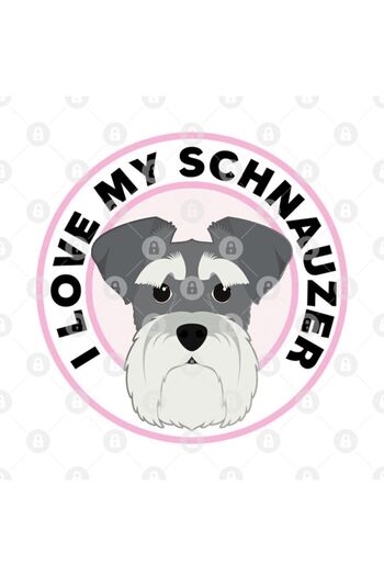 TatFast كوب I Love My Schnauzer، هدية، مهر، عرض
