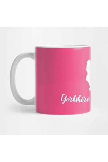 TatFast Yorkshire Terrier Mom White on Pink Mug, Gift, Dowry, Presentation