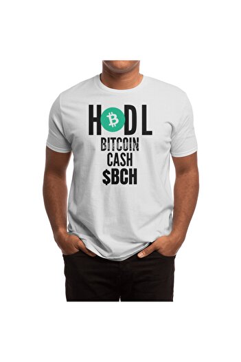 Fizello Біткойн Кеш Hodl Унісекс Біла футболка