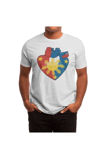 Fizello Tricou alb unisex Filipino Heart 2