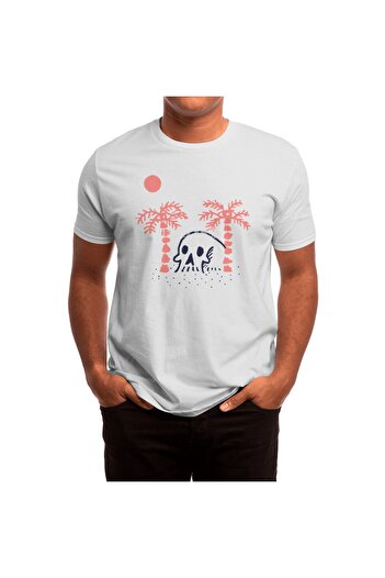 Fizello It's-a-kull Summer Unisex Біла футболка - Футболка для чоловіків та жінок