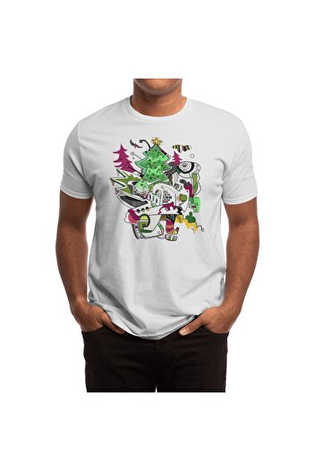 Fizello Men's and Women's White T-Shirt - Christmas Tree Trim Unisex T-Shirt