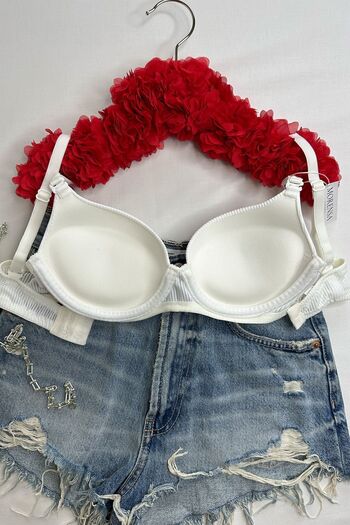 Morensa Βασικό μοτίβο Underwire Push-up σουτιέν εκρού