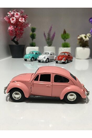 VARDEM OYUNCAK Efsane Vosvos, 13 Cm Pembe Metal Çek Bırak, Açılır Kapı Ve Bagaj, 1:36 Ölçek 4 Adet Renk Seçeneği