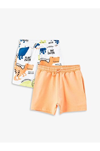 LC Waikiki LCW Baby - 2-Piece Basic Elastic Waist Shorts Set for Baby Boy
