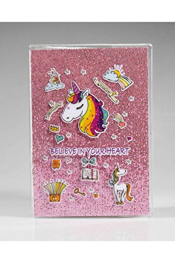 4nio Pink Unicorn Simble Notebook