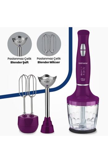 GOLDMASTER Olivia In-6204 Purple Blender Set