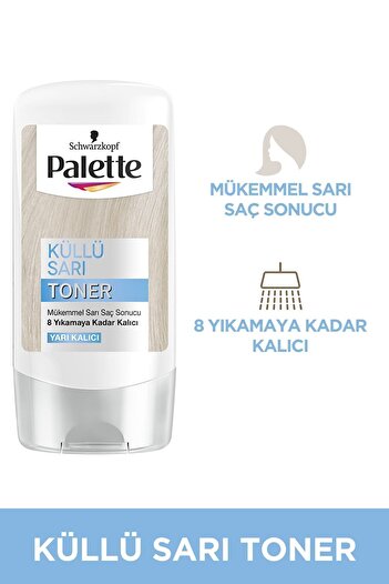 Palette Schwarzkopf Küllü SarıTurunculaşma Karşıtı Saç Toneri Küllü Sarı