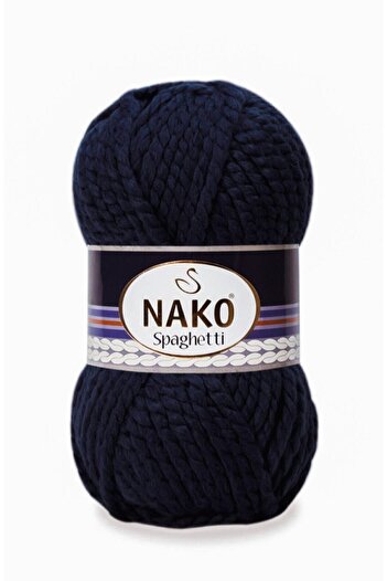 NAKO (5 τεμάχια) Σπαγγέτι 3088 Νήματα πλεκτά στο χέρι σε μπλε ναυτικό για γιλέκο, ζακέτα, κορδόνι για κασκόλ, πουλόβερ, νήματα για μπερέ