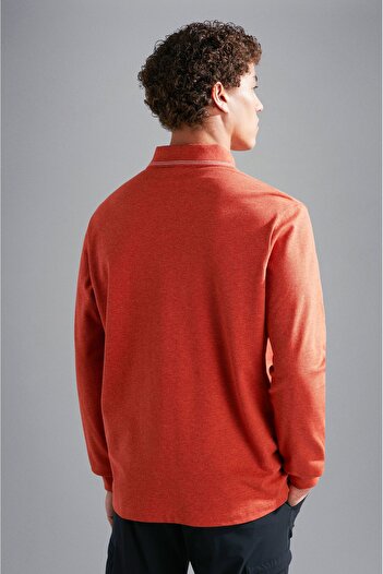 PAUL&SHARK MEN'S KNITTED POLOSHIRT C.WCOTTON