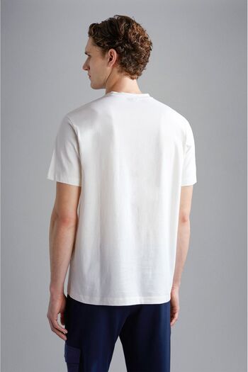 PAUL&SHARK MEN'S KNITTED T-SHIRT C.WCOTTON