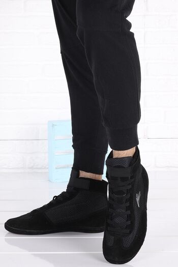 LIG Men's Living Room Sports Leather Shoes - Black 70 Wrestling, Lace-Up, Low Heel (1-4 cm) Type0 100% Sun