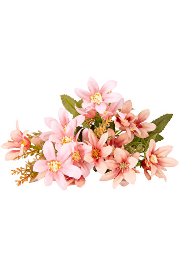Herdekora Yapay Çiçek Lilyum-Zambak Demeti Pembe 30 Cm.
