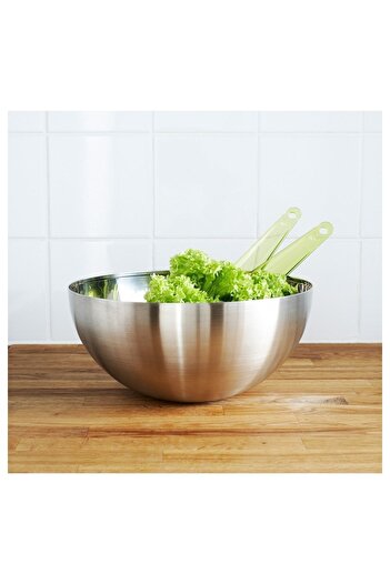 IKEA 2 Pieces Blanda Blank Serving Bowl Salad Bowl Pasta Bowl Stainless Steel 20 Cm