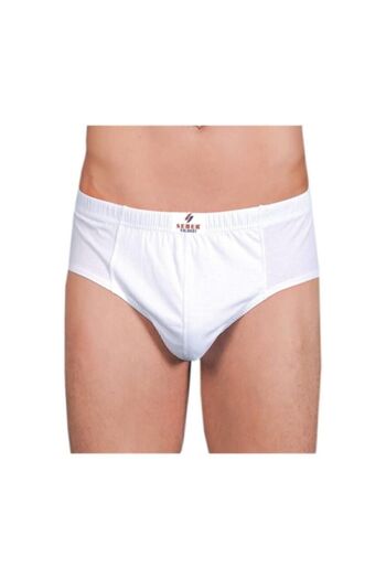 Seher Yıldızı Men's Kom Slip (6 Pieces) White