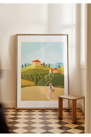 ARTHOUSECOLLECTIVE Tuscany Poster - Unframed Poster in Painting Dimensions