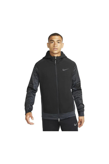 Nike Ανδρικό μαύρο αθλητικό μπουφάν με κουκούλα Pro Therma fit M Nk Tf Fz Pinnacle-Adv dd2130