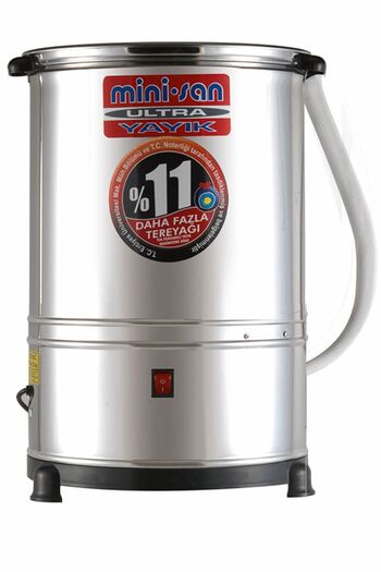 Minisan 40 Litre Ultra Turbo Paslanmaz Çelik Yayık Makinesi (Ayran ve Tereyağı Yapma Makinası)