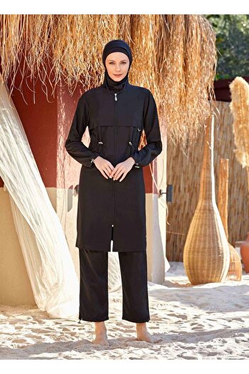 Adasea 1413 Model Long Sleeve Licrali Swimsuit