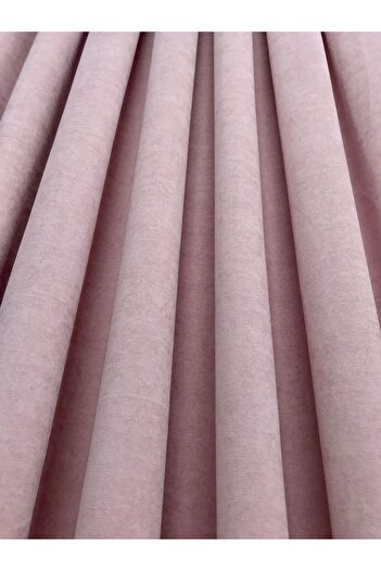 Erdoğanlar Koza Rustic Hooked Dried Rose Background Curtain Honeycomb Velvet 1/3 Tight Pleat Island Background