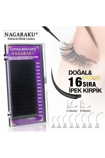 Anil Professional Cosmetics İpek Kirpik MİX L Kıvrım 0.10 L