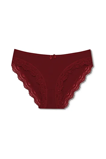 HNX 3-Piece Sur Lace Detailed Cotton Women's Panties