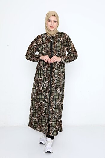 Kutay Collection Zippered Seasonal Hijab Prayer Dress - Anti-Sweat Clothing and Flowy Ferace