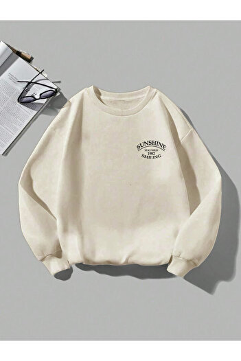 FAVORİST Φούτερ Sunshine Printed Crew Neck
