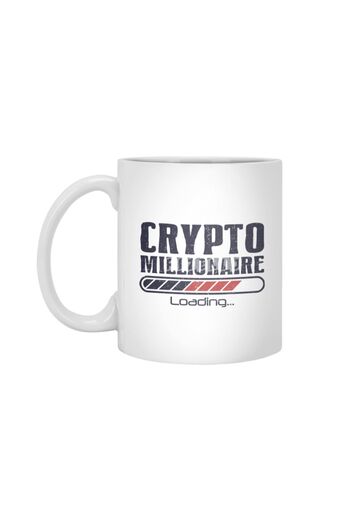 Fizello Crypto Funny Bitcoin - White Cup Gift Dowry Presentation Holder