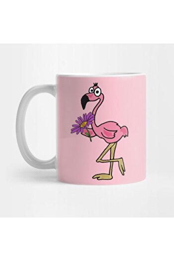 TatFast Rose Gift Flamingo Mug - Daisy Design, Presentation