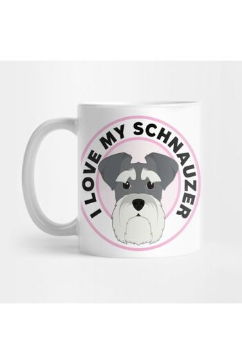 TatFast كوب I Love My Schnauzer، هدية، مهر، عرض