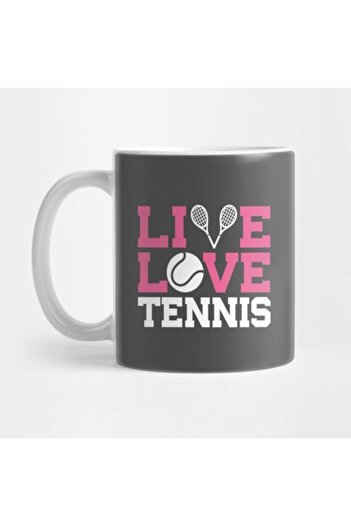 TatFast Live Love Tennis - كأس تنس لطيف، هدية، مهر، عرض
