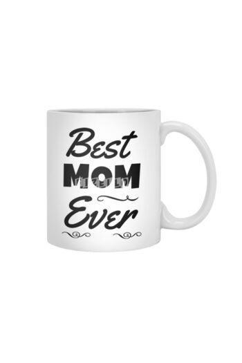 Fizello Best Mom Ever White Mug, Gift, Dowry, Presentation Holder