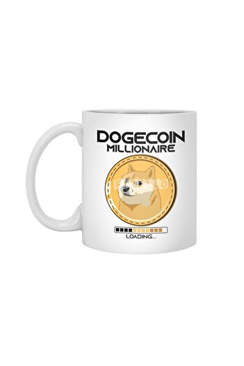 Fizello Dogecoin White Mug - Funny Crypto, Gift, Dowry and Presentation
