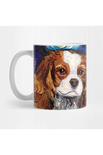 TatFast Cavalier King Charles Spaniel 2 Night Mug, Gift, Dowry, Presentation Holder