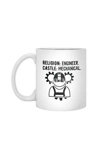 Fizello هدية ميكانيكية من Engineer Crafts، كوب أبيض، هدية، مهر، حامل عرض