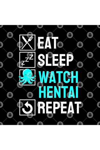 TatFast Eat Sleep Anime Repeat Hentai Ecchi Anime Gift Kupa, Hediyelik, Çeyizlik, Sunumluk