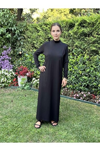 two in sis Βαμβακερό γιακά βισκόζη Hijab Εσώρουχα Φόδρα Φόρεμα Μακρύ Βαμβακερό Φόρεμα Εσωτερικό Φόρεμα Βασικό Φόρεμα