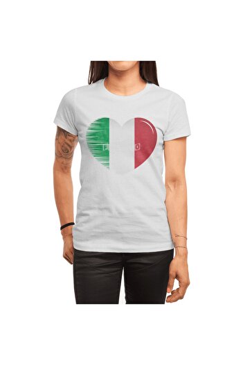 Fizello I Love Italy - Чоловічий та жіночий білий унісекс футболка