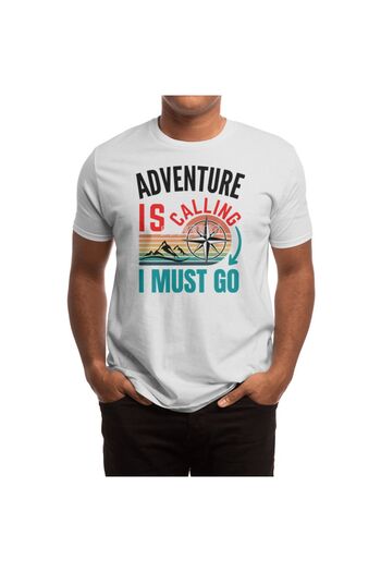 Fizello Біла футболка для чоловіків та жінок Aventura - I Must Go