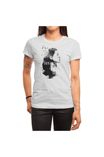 Fizello Чоловічий та жіночий білий футболка - Open Your Mind BW Unisex T-shirt