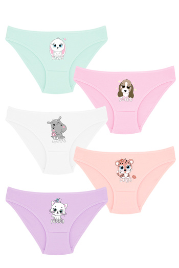 DOMİKİDS Chiloți din bumbac pentru fete DomiKids Pachet 5 75250