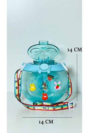 Bonjour 0.50 L Water Bottle - Cute Animal Figure Water Bottle with Portable Strap and for Kids