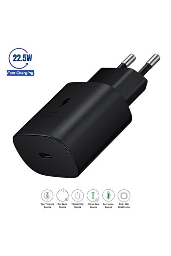 HANPORIUM Samsung Galaxy S25 Ultra Uyumlu 25w Type-c To Type-c Hızlı Şarj Adaptörü - Ithalatçı Garantili