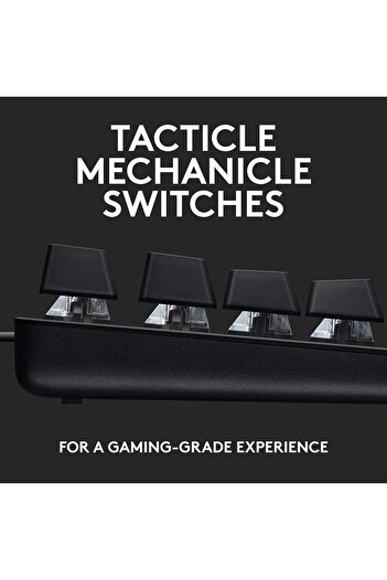 logitech لوحة مفاتيح الألعاب الميكانيكية G413 TKL SE مع مفاتيح ميكانيكية تعمل باللمس - أسود