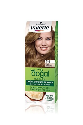 Palette Kalıcı Doğal Renkler 7-5 Açık Karamel Boya