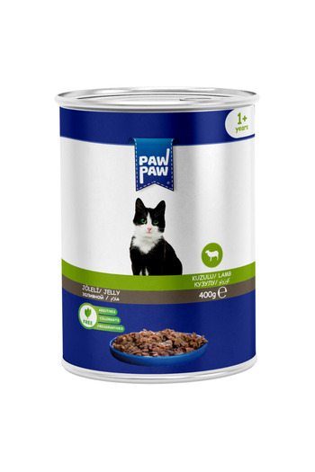 Paw Paw Kuzulu Yetişkin Kedi Konservesi 400 gr (24 ADET)