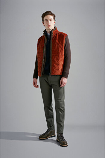 PAUL&SHARK MEN'S ZIPPED PULLOVER C.W. WOOL